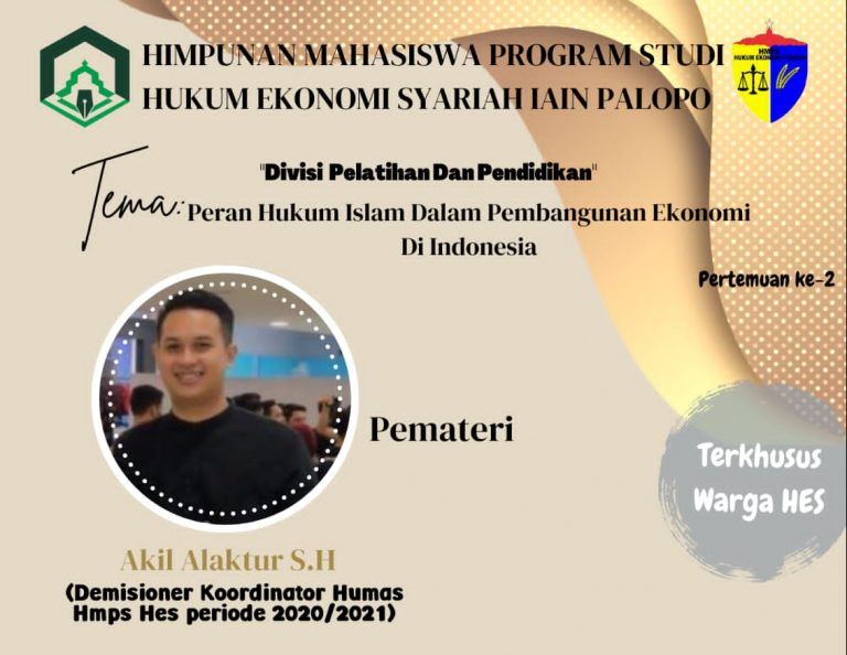 ” Peran Hukum Islam dalam Pembangunan Ekonomi Indonesia “